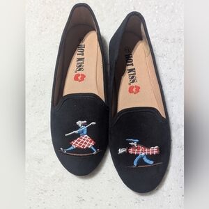 Hot Kiss Embroidered Golf Caddy Shoes Women’s 8.5 Preppy